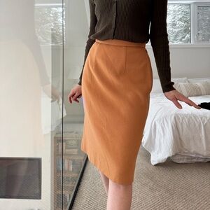 Vintage Hudson’s Bay 100% wool pencil skirt tan
